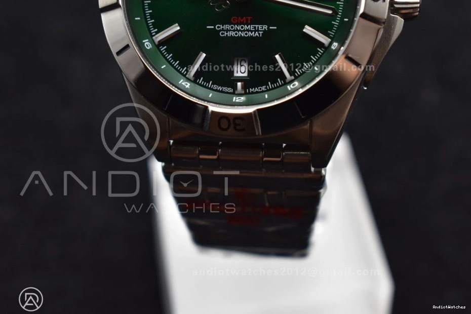 GMT On 1:1 Edition 534 OnTrend Bracelet SS 40mm Chronomat BLS Green A Best Dial Breitling Automatic Factory 0906